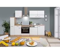 respekta Bloc de cuisine encastrable en chêne blanc merle 250 cm