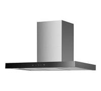 Hotte sans tête Respekta/Hotte en biais 60 cm/Boîtier en métal avec écran en verre noir/Fonction d'extraction et de recyclage d'air / CH21060SBZ / B / 56 - 62 dB