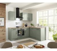 respekta Cuisine maison de campagne vert Anton vitrocéramique (220, forme de L)