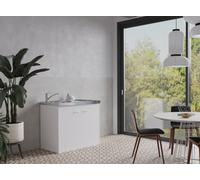 Respekta Cuisine Minikitchenette Singleküche Pantry Blanc 100 cm