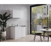 Respekta Cuisine Minikitchenette Singleküche Pantry Blanc 100 cm