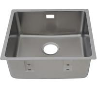 respekta Detroit Évier encastrable en acier inoxydable 49 x 44,49 cm