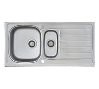 Respekta Évier de Cuisine en Acier Inoxydable 100 cm DALLAS100X50