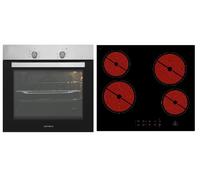 Respekta Four encastrable autonome, en acier inoxydable, vitrocéramique Touch Control