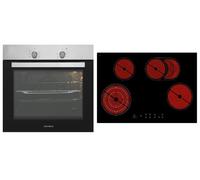 Respekta Four encastrable autonome, en acier inoxydable, vitrocéramique Touch Control