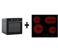 Respekta Four encastrable en verre autonome AB700 avec minuterie LED + plaque de cuisson vitrocéramique