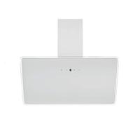 Respekta hotte aspirante blanche avec bord transparent CH112090W / hotte murale inclinée 90 cm/classe énergétique A++ / évacuation et recyclage/débit d’air max. 490,6 m³/h / 39-61 dB
