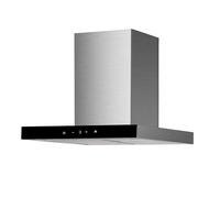 Hotte De Cuisine Bloc 60 Cm Acier Inoxydable Noir Verre Touch Control Respekta