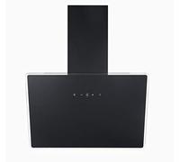 Respekta Hotte aspirante sans hotte/hotte inclinée 60 cm/écran en verre avec cadre métallique noir/fonction évacuation et recyclage de l'air / CH112060S / A++ / 39-59 dB