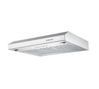 RESPEKTA Hotte encastrable sans pare-vapeur en verre (largeur : 50 cm, Argenté)