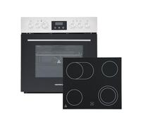 Respekta Kit de cuisinière encastrable HS3001-19 efficacité énergétique A/Espace de cuisson de 67 litres avec 9 modes de chauffage/Plaque de cuisson vitrocéramique/9 niveaux de puissance