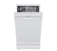 Respekta Lave-vaisselle Bena, 45 cm, pose libre, 5 programmes, départ différé, ouverture automatique, 49 dB, classe D, blanc