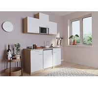 respekta Luis Kitchenette, Bois d'ingénierie, Blanc, 150 cm