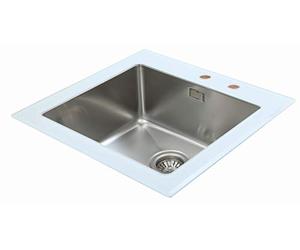 respekta NEWYORK55X53W Pompe en verre simple Blanc 55 x 53 cm