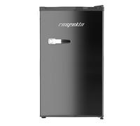 Respekta réfrigérateur rétro / 92 L volume de réfrigération/zone froide/pieds réglables/ouvre-bouteille latéral/poignée en aluminium/classe E/Noir / KG83S-52