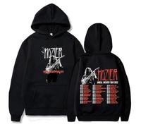 Respeto Sweat À Capuche en Coton Hozier Tour Réversible Imprimé Sweat À Capuche Homme Femme Unreal Unearth Manches Longues Hiver Poche Thermique Pull XS-3XL-Black||XS