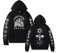 Respeto Sweat À Capuche Fourth Wing, Sweat-Shirt À Capuche Basgiath War College, Sweat-Shirt Dragon Rider, Vêtements Y2k pour Hommes, Sweat-Shirt À La Mode, Streetwear XS-3XL-Black||XS