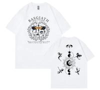 Respeto T-Shirt Coton Fourth Wing Knight T-Shirt Graphique Vintage Col Rond T-Shirt Surdimensionné Homme XS-3XL-Black||XS