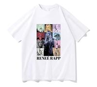 Respeto T-Shirt Coton Renee Rapp T-Shirt Drôle Hommes Et Femmes Sweats Rétro Couverture en Coton Harajuku T-Shirt À Manches Courtes XS-3XL-Red||3XL