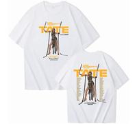 Respeto T-Shirt Hip-hop Singer Tate McRae T-Shirt T-Shirt Unisexe en Coton À Manches Courtes pour Hommes T-Shirt À Col Rond Vintage Unisexe XS-3XL-Black||XS