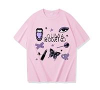 Respeto T-Shirt Olivia Rodrigo Guts World Tour T-Shirt Imprimé Street T-Shirt Décontracté Chemise De Sport À Manches Courtes T-Shirt pour Hommes Et Femmes XS-3XL-Black||XS