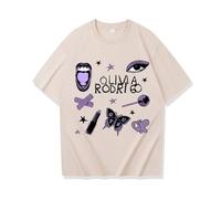 Respeto T-Shirt Olivia Rodrigo Guts World Tour T-Shirt Imprimé Street T-Shirt Décontracté Chemise De Sport À Manches Courtes T-Shirt pour Hommes Et Femmes XS-3XL-Black||XS