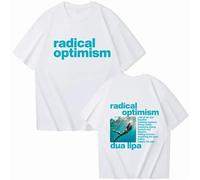 Respeto T-Shirts pour Hommes Et Femmes Dua-Lipa T-Shirts Imprimés Double Face T-Shirts De Rue Hip-hop Col Rond Chemises Décontractées À Manches Courtes XS-3XL-Black||XS