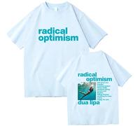 Respeto T-Shirts pour Hommes Et Femmes Dua-Lipa T-Shirts Imprimés Double Face T-Shirts De Rue Hip-hop Col Rond Chemises Décontractées À Manches Courtes XS-3XL-Black||XS