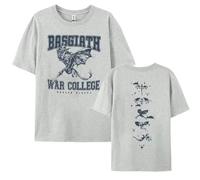 Respeto T-Shirts pour Hommes T-Shirts Knight Fourth Wing T-Shirts Rétro T-Shirts en Coton Surdimensionnés pour Hommes Et Femmes T-Shirts À Manches Courtes À Col Rond XS-3XL-Black||XS