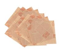 Respice Finem emballage antiadhésif résistant à la graisse pour la friture des aliments de cuisson impression de journal blanc 500 feuilles (Impression de journaux couleur peau de vache)