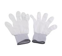 Respicefinem 1 paire de gants antidérapants antistatiques avec revêtement en PU pour partie de doigt, gants de soudure, gants d'ordinateur, gants résistants aux chocs pour (Large (gray lock edge))