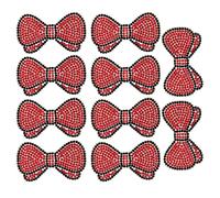 Respicefinem 10 pièces Strass Patch Fer sur Cristal Applique Dessin Animé Décoration pour Bricolage Artisanat avec Rainbow Horse Panda et Bowknot Designs Idéal pour Garment Coussin Chaussures
