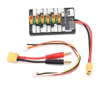 Respicefinem 1S 3S B6 Parallel Charging Board with Real Time Voltage Display Compatible with Multiple Connectors for LiPo Batteries in Parallel Charging Scenarios Supports High