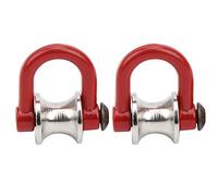 Respicefinem 2 PCS RC Modèle Simulaté Rope de câble en Acier à poulie Idéal pour Les Voitures de Robot HSP et Autres Marques RC compatibles Construction MÉTALES (Type B)