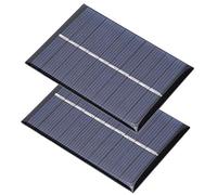 Respicefinem 2 pièces 0,6 W 5 V panneau solaire en polysilicium chargeur de carte d'alimentation haute efficacité de conversion solaire pour petits appareils électriques lumières