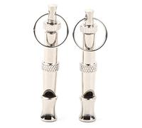 Respicefinem 2 pièces Outil de Dressage portatif de sifflet à ultrasons en Acier Inoxydable pour Chiens Pigeons Oiseaux avec Un Son Fort et Une Conception sûre Non Toxique pour Le