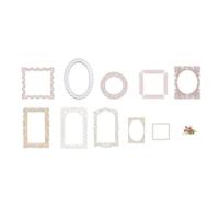 Respicefinem 20 pièces autocollants de décoration rétro cadre miroir autocollants en animaux de compagnie pour bricolage artisanat Scrapbooking Album Photo Art mural (Tapez 3)