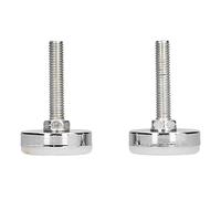 Respicefinem 2Pcs Metal Adjustable Furniture Leg Leveller Support Fixed Levelling Screw Tool M8 Ideal for Home Garage Workshop Office Restaurant with High Load Bearing Capacity