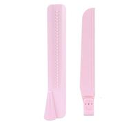 Respicefinem 2Pcs Set Adjustable Height Cream Scraper Small Cake Smoother Tool For Kitchen Home Bakery Pink (Trumpet pink)