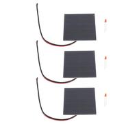 Respicefinem 3 Ensemble de Petits Panneaux Solaires Professionnels 1W Silicium Monocristallin Haute Efficacité Kits de Panneaux Solaires DIY pour Appareils Enseignants Matériaux