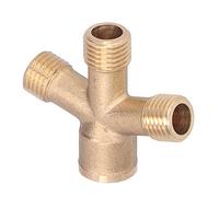RESpiceFinem 4 voies Splitter de tuyau de jardin facile à utiliser Texture résistante et dure adaptée à la pulvérisation agricole lavage de la voiture et à l'irrigation du jardin