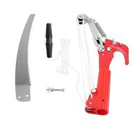 Respicefinem 4 Wheels Garden Pruning Shear Tree Trimmer Clipper Ideal for Gardening Landscaping and Duty Trimming with Saw Length 34 5cm Length 36 5cm