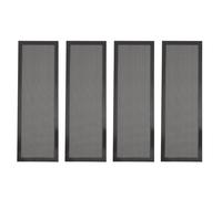 Respicefinem 4pcs Floor Vent Covers Made Of Premium Pvc With Magnetic Adsorption Ultra Fine Mesh Design And Debris Ideal For German Homes On Floor (Black)