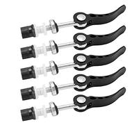 Respicefinem 5 pièces colliers de serrage de tige de selle à dégagement rapide en alliage d'aluminium collier de serrage de vélo à engrenage fixe vélos universels durables légers (Noire)
