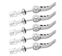 Respicefinem 5 pièces colliers de serrage de tige de selle à dégagement rapide en alliage d'aluminium collier de serrage de vélo à engrenage fixe vélos universels durables légers (Argent)