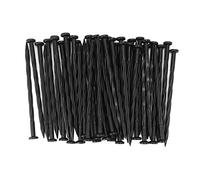 Respicefinem 50 pièces piquets de Bordure Spirale Nylon Paysage Pointes d'ancrage pour pavé Bordure barrières Utilisation du Gazon et de la Tente