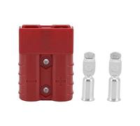 Respicefinem 50A 600V Connecteur Double Pole Connecteur d'alimentation à Courant élevé Idéal pour Panneau Solaire Système de Batterie Double Gris Peut résister à Un Courant (1 Set Red)
