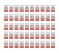 Respicefinem 50Pcs Connecteur de Fil Non Twist Push in Kit de Bornier de Câble Électrique à Connexion Rapide Idéal pour Les Projets de Câblage Électrique Haute Conductivité Trous (PCT-104)
