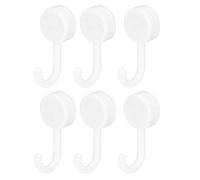 Respicefinem 6 pièces E18 crochets magnétiques fort N52 crochet magnétique robuste pouvant contenir jusqu'à 5Kg pour garage cuisine atelier stockage suspendu