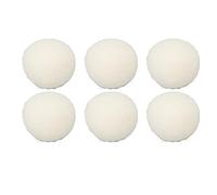 Respicefinem 6Pcs Boules De Séchage De Laine Réutilisable Peau Friendly Réduction Statique Gain de Temps Adoucissant Boule pour Vêtements Blanchisserie 2 4in (7cm)
